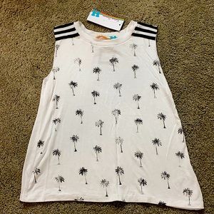 Girls small palm tree tank